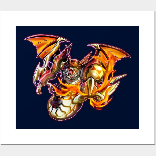 fanart megidramon Wall Art by DigiTeeshrit